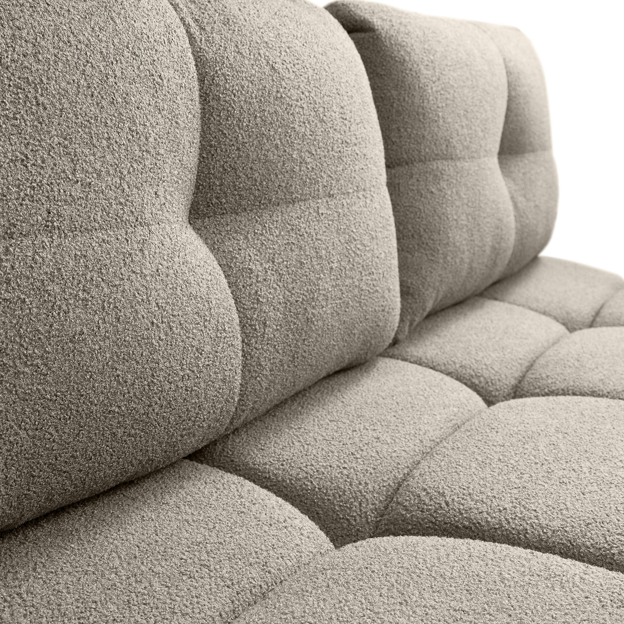 Sofa lova SOLO, tamsiai ruda, boucle