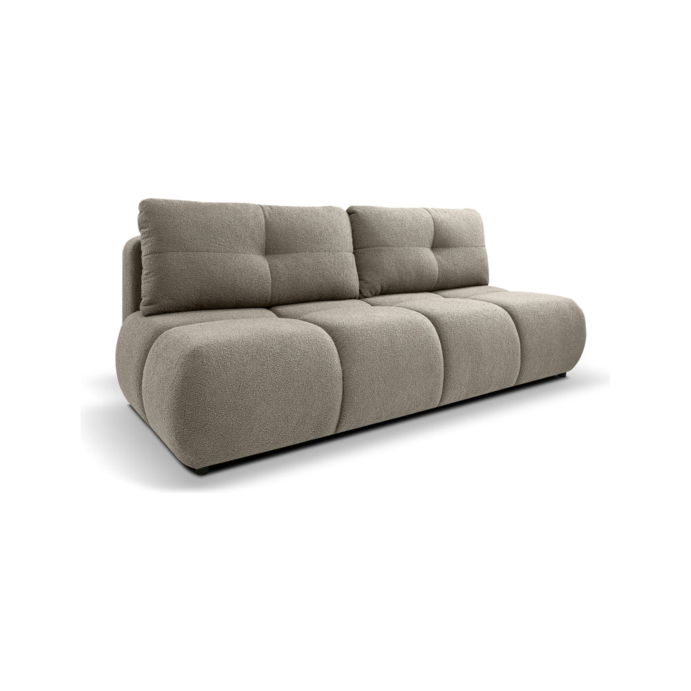 Sofa lova SOLO, tamsiai ruda, boucle
