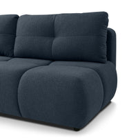 Sofa lova solo tamsiai melyna boucle – stilingas ir funkcionalus svetainės baldų dizainas | namuideja.lt | sofos, baldai, sve