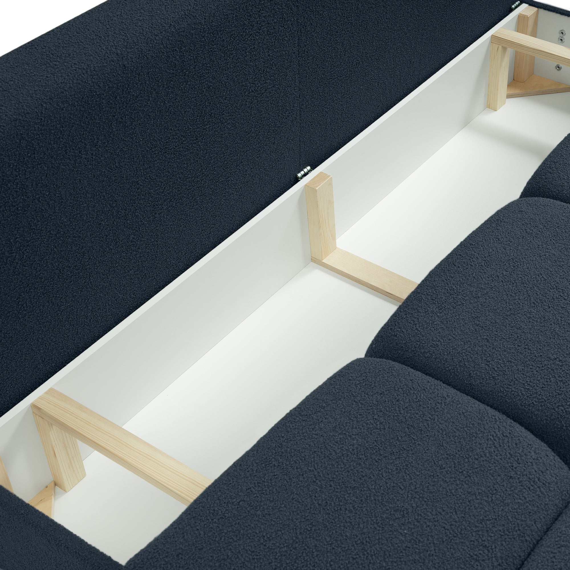 Sofa lova solo tamsiai melyna boucle – aukščiausios kokybės svetainės baldai | namuideja.lt | sofos, baldai, svetaines baldai
