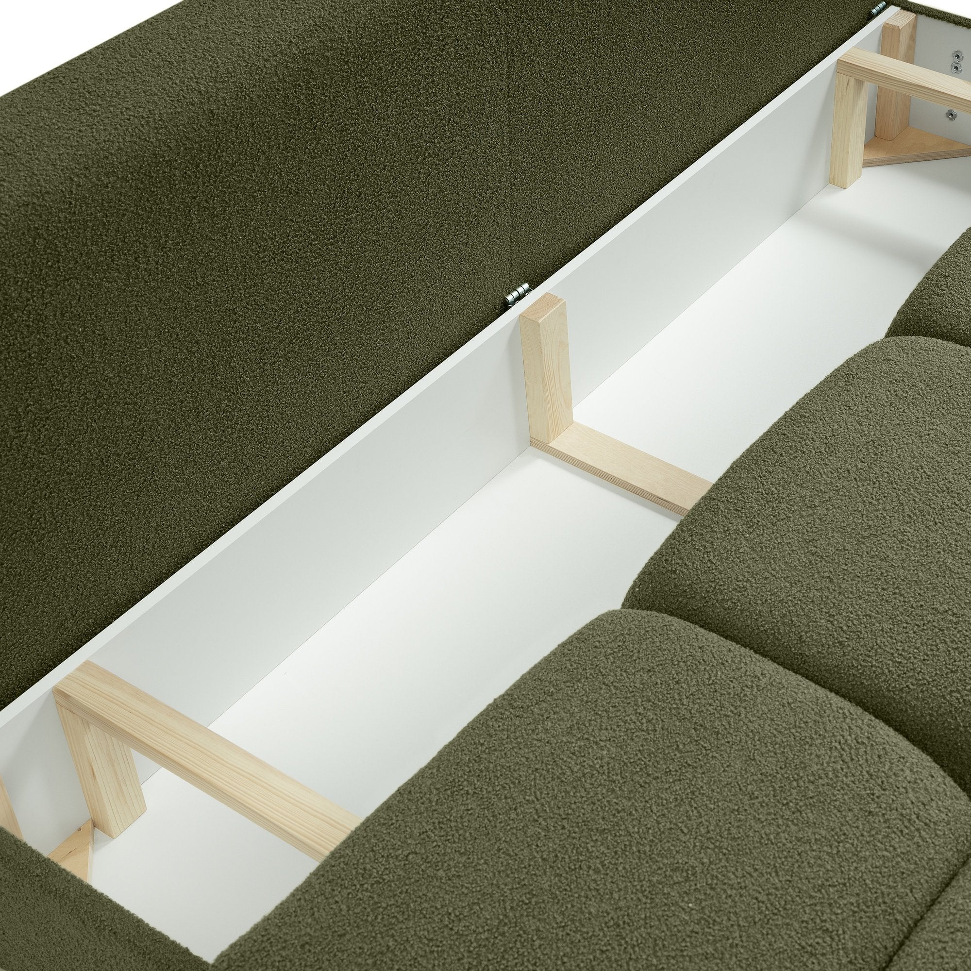 Sofa lova SOLO, chaki, boucle