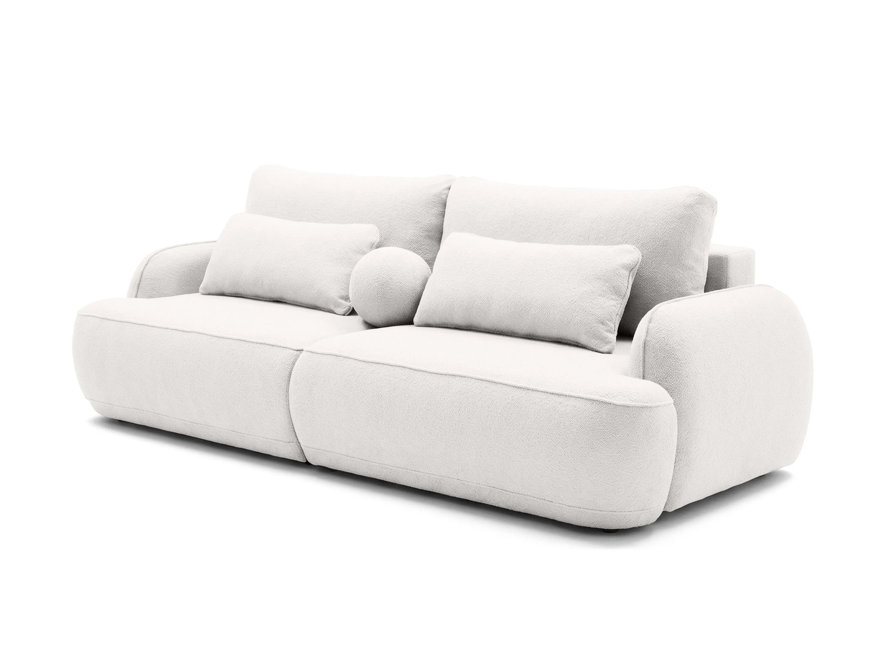 Sofa ZEN su miego funkcija, Manza kreminis baltas