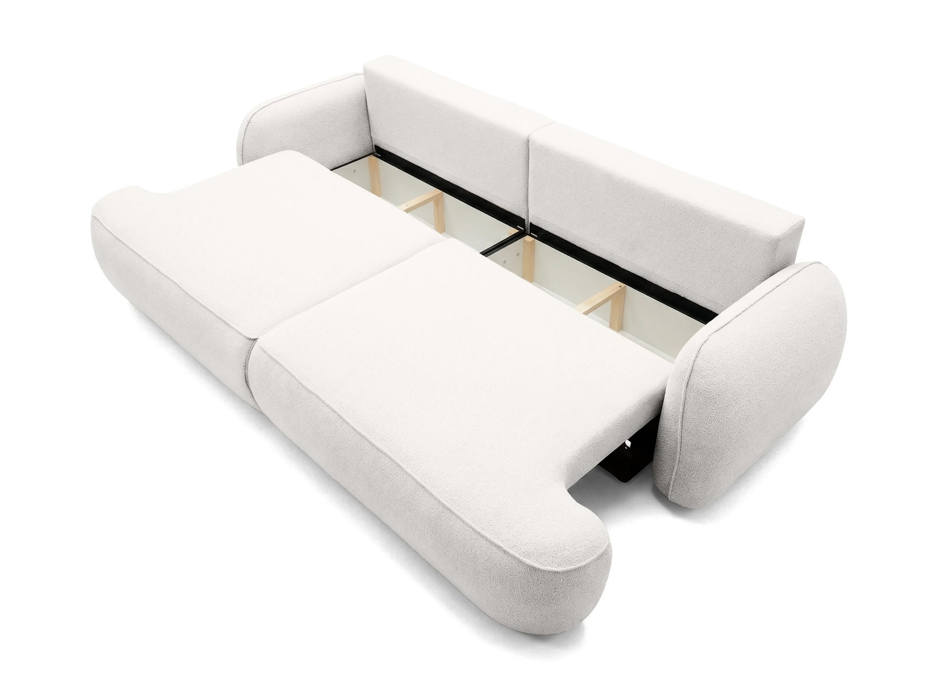 Sofa ZEN su miego funkcija, Manza kreminis baltas