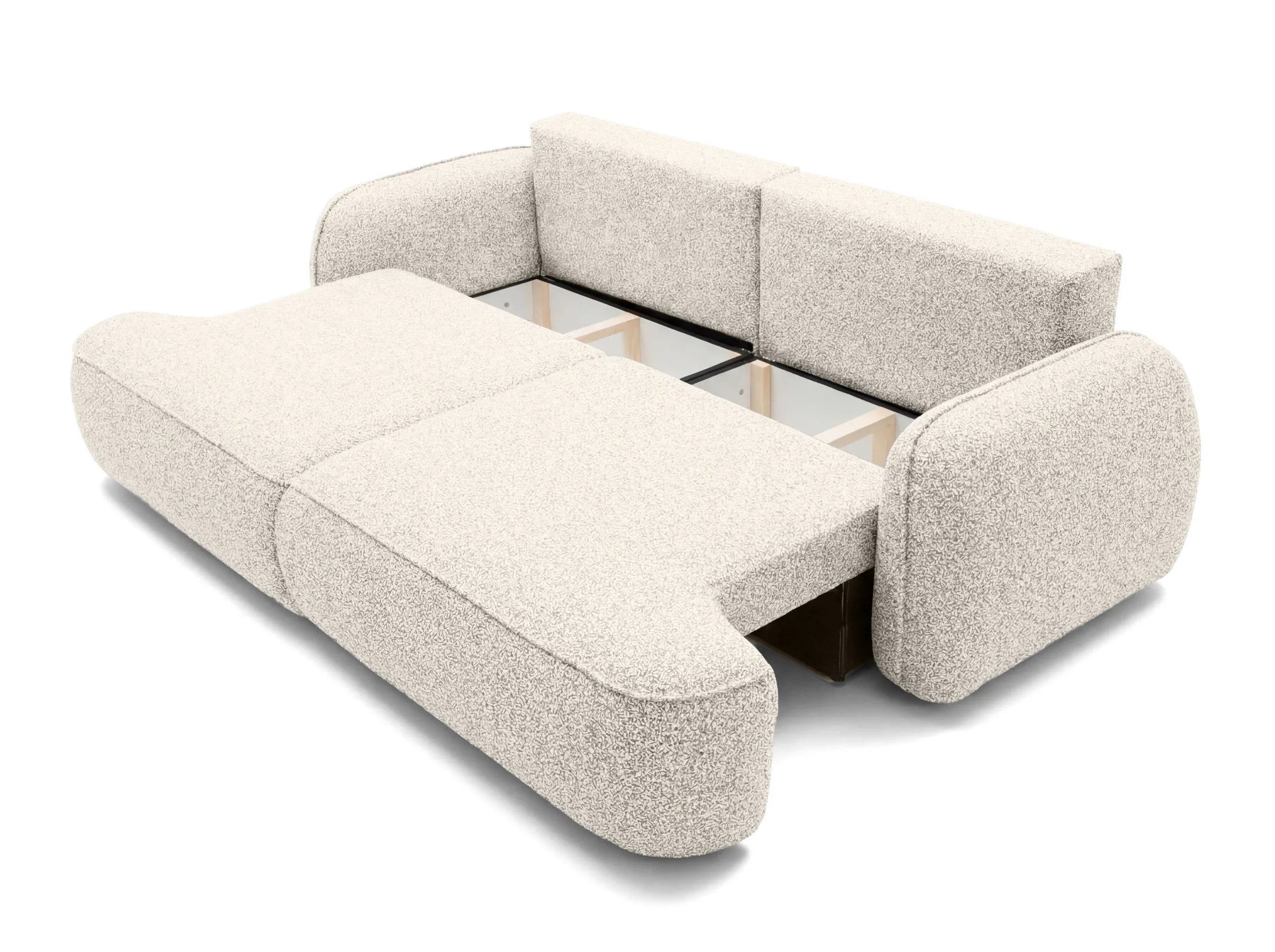 Sofa ZEN su miego funkcija, Ness šiltai kreminis