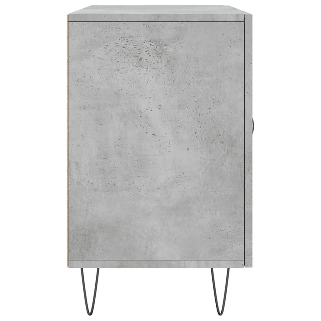 Šoninė spintelė, betono pilka, 100x36x60cm, apdirbta mediena - Namų Idėja