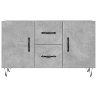 Šoninė spintelė, betono pilka, 100x36x60cm, apdirbta mediena - Namų Idėja