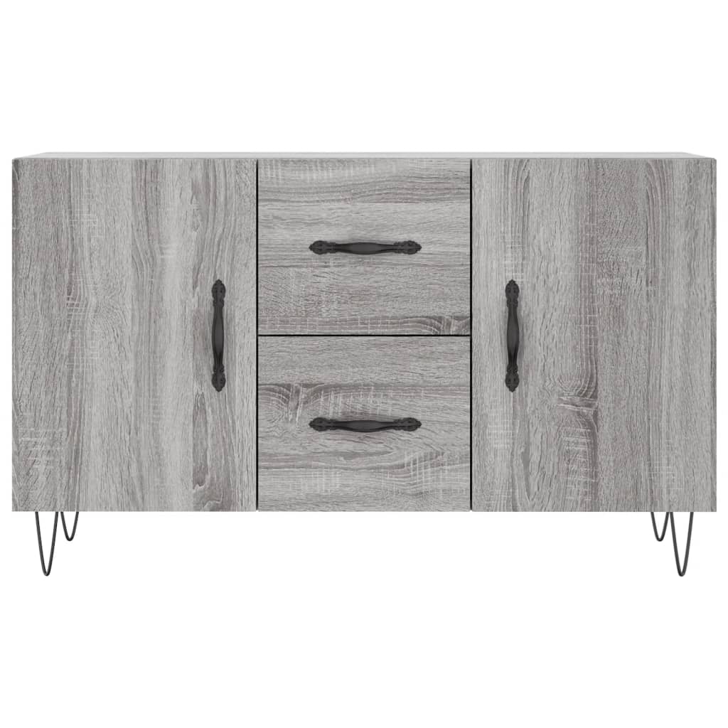 Šoninė spintelė, pilka ąžuolo, 100x36x60cm, apdirbta mediena - Namų Idėja