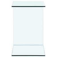 Šoninis staliukas, 40x40x60cm, grūdintas stiklas - Namų Idėja