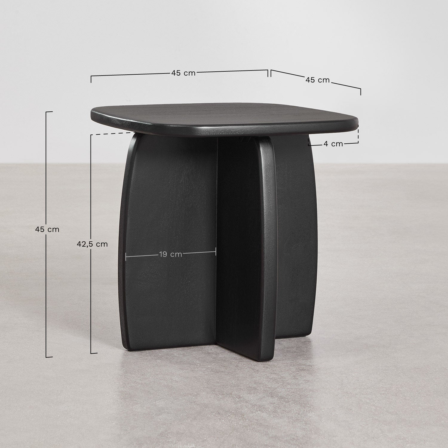 Side table CENEINO 45x45 cm, mango wood
