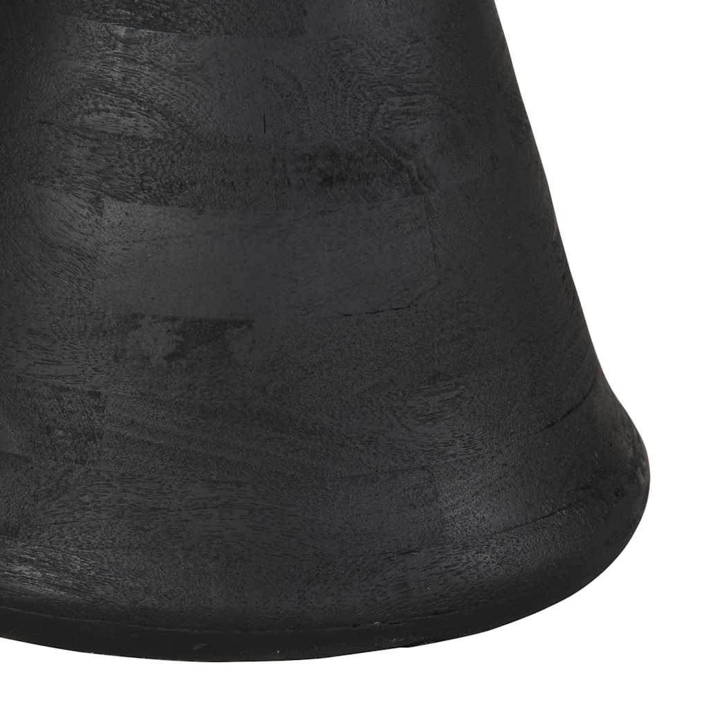 Šoninis staliukas Juodas Ø50x40 cm Masyvo medžio mango - Namų Idėja