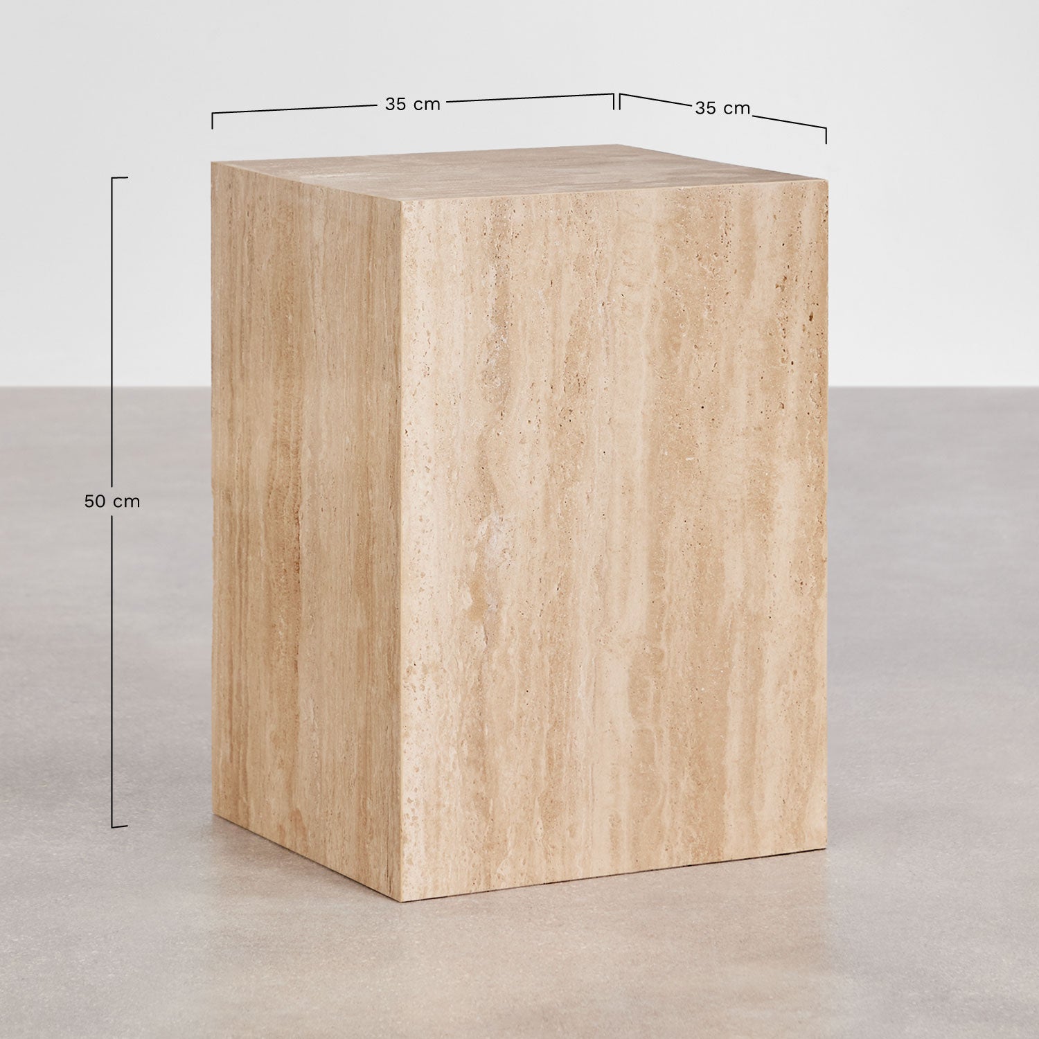 Side table NORAENA, travertine