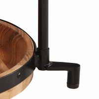 šoninis staliukas Ø55x60 cm Akacijos masyvo - Namų Idėja