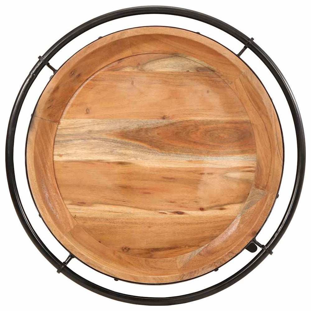 šoninis staliukas Ø55x60 cm Akacijos masyvo - Namų Idėja