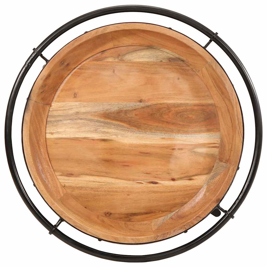 šoninis staliukas Ø55x60 cm Akacijos masyvo - Namų Idėja