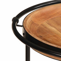 šoninis staliukas Ø55x60 cm Akacijos masyvo - Namų Idėja