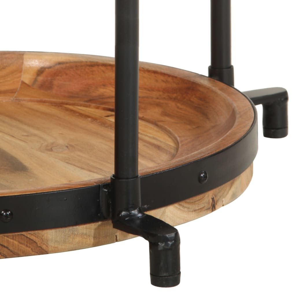 Šoninis staliukas, skersmuo 55x83cm, akacijos medienos masyvas - Namų Idėja