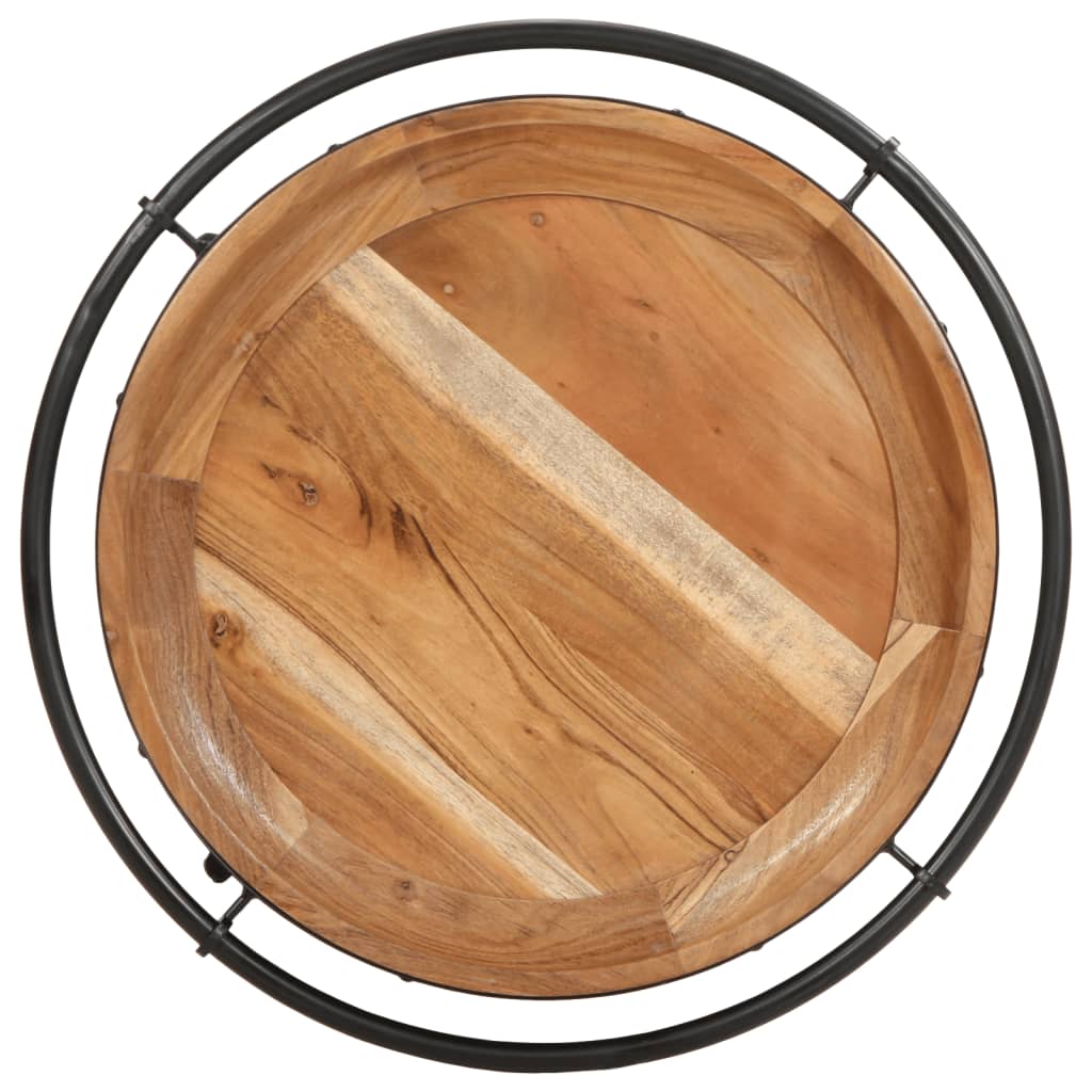 Šoninis staliukas, skersmuo 55x83cm, akacijos medienos masyvas - Namų Idėja