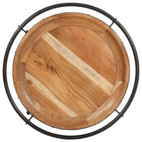 Šoninis staliukas, skersmuo 55x83cm, akacijos medienos masyvas - Namų Idėja