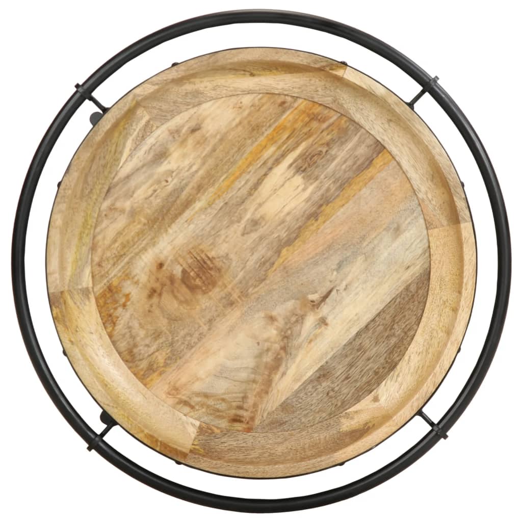 Šoninis staliukas, skersmuo 55x83cm, mango medienos masyvas - Namų Idėja