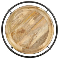 Šoninis staliukas, skersmuo 55x83cm, mango medienos masyvas - Namų Idėja