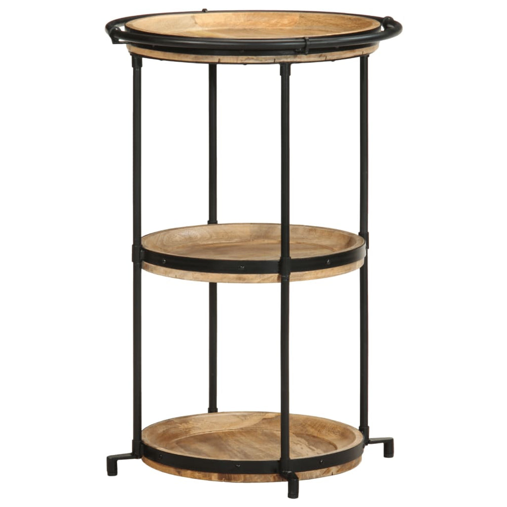 Šoninis staliukas, skersmuo 55x83cm, mango medienos masyvas - Namų Idėja