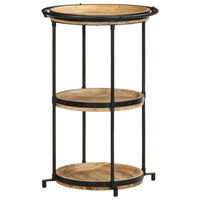 Šoninis staliukas, skersmuo 55x83cm, mango medienos masyvas - Namų Idėja