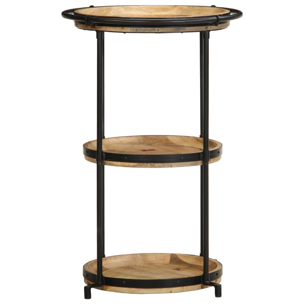 Šoninis staliukas, skersmuo 55x83cm, mango medienos masyvas - Namų Idėja