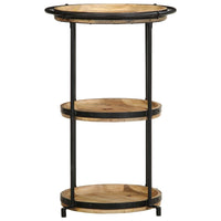 Šoninis staliukas, skersmuo 55x83cm, mango medienos masyvas - Namų Idėja