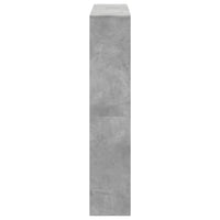 Spintelė knygoms, betono pilkos spalvos, 132x29x141,5cm, MDP - Namų Idėja