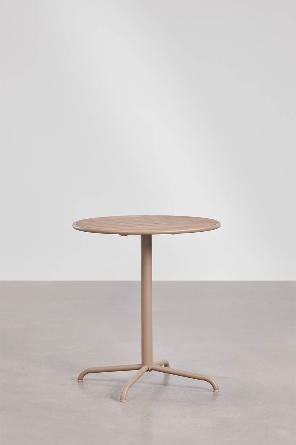 TILDA round outdoor table, mocha brown