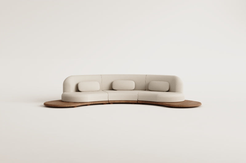 Sofa NEXO, 3-seater, curved