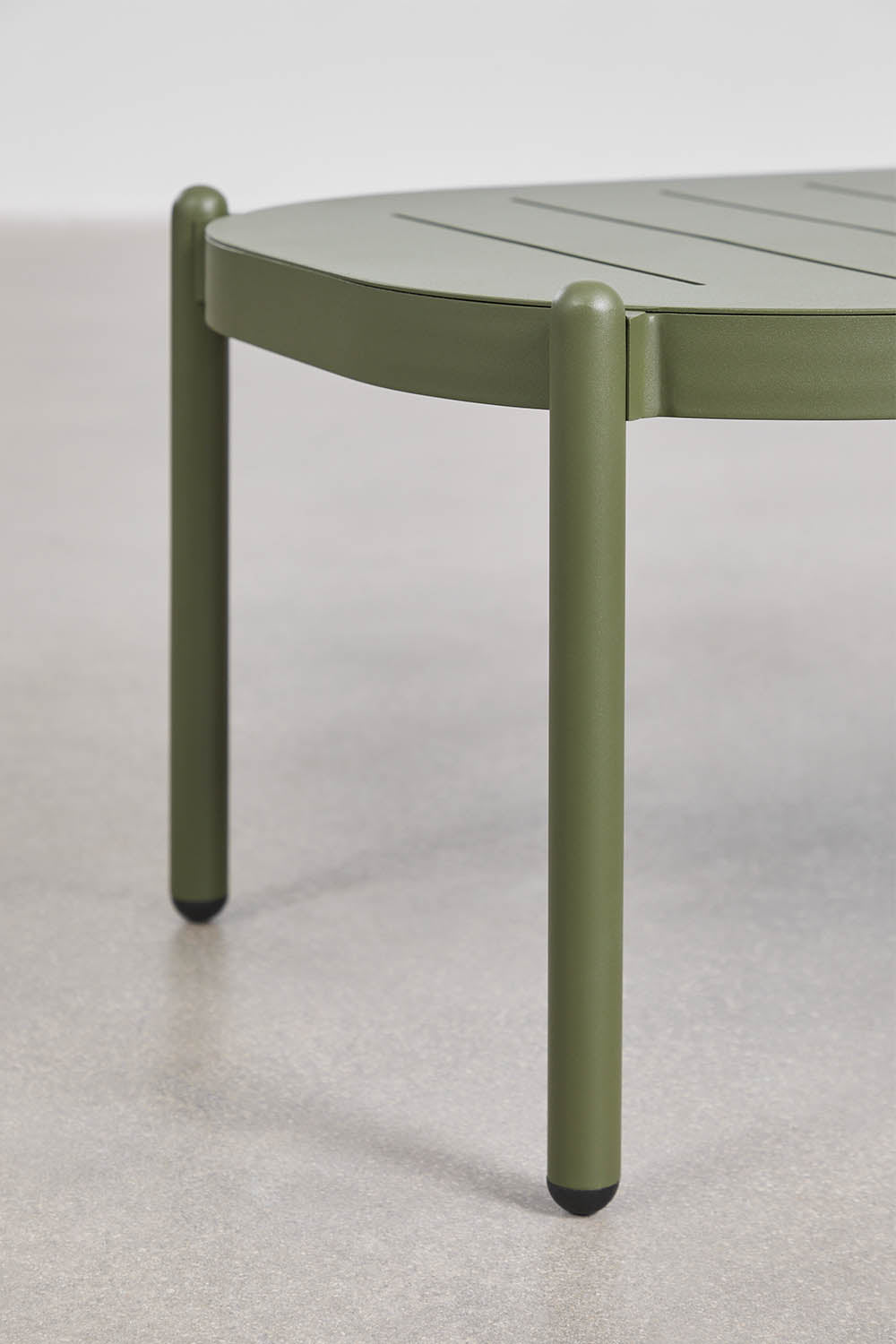 Rectangular outdoor table RATANO, aluminum, olive green