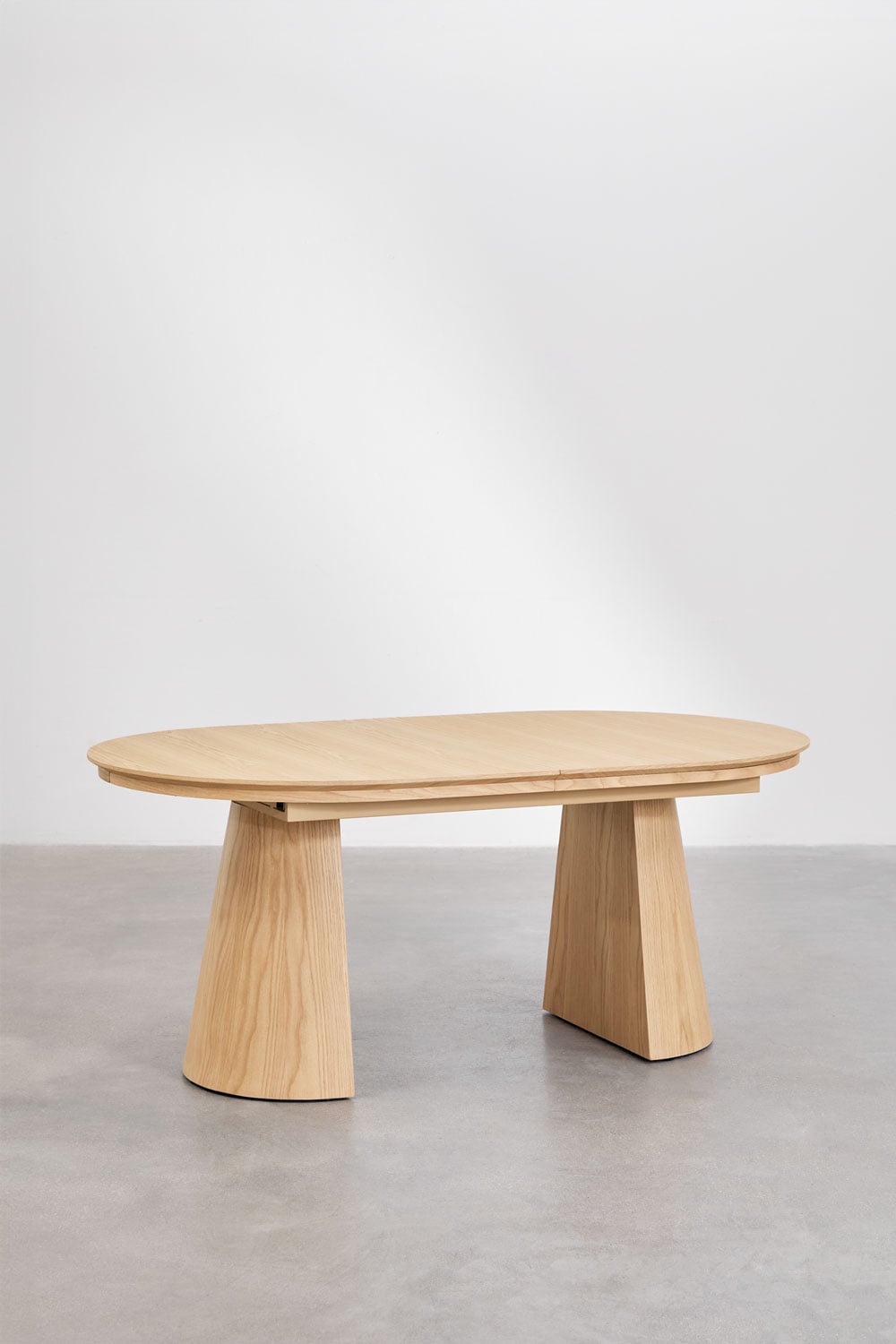 MONTANA oval table, 180–240×105 cm, oak
