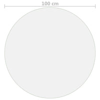 Stalo apsauga, matinė, 100cm skersmens, 2mm, PVC - Namų Idėja