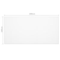 Stalo apsauga, matinė, 200x100cm, 2mm, PVC - Namų Idėja