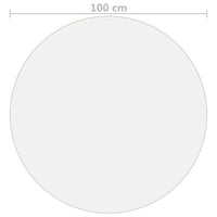 Stalo apsauga, permatoma, 100cm skersmens, 1,6 mm, PVC - Namų Idėja