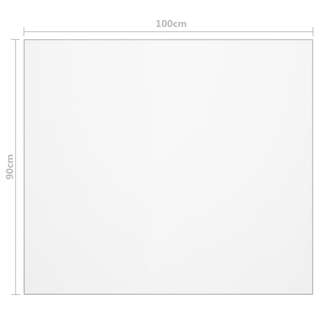 Stalo apsauga, permatoma, 100x90cm, 2mm, PVC - Namų Idėja