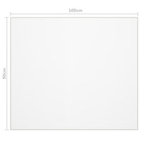 Stalo apsauga, permatoma, 100x90cm, 2mm, PVC - Namų Idėja