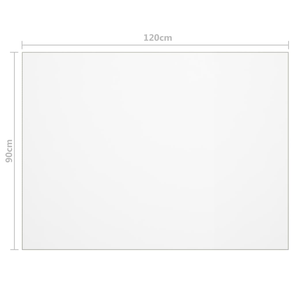 Stalo apsauga, permatoma, 120x90cm, 2mm, PVC - Namų Idėja