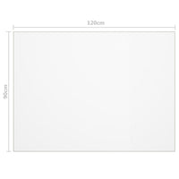 Stalo apsauga, permatoma, 120x90cm, 2mm, PVC - Namų Idėja