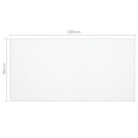 Stalo apsauga, permatoma, 180x90cm, 2mm, PVC - Namų Idėja