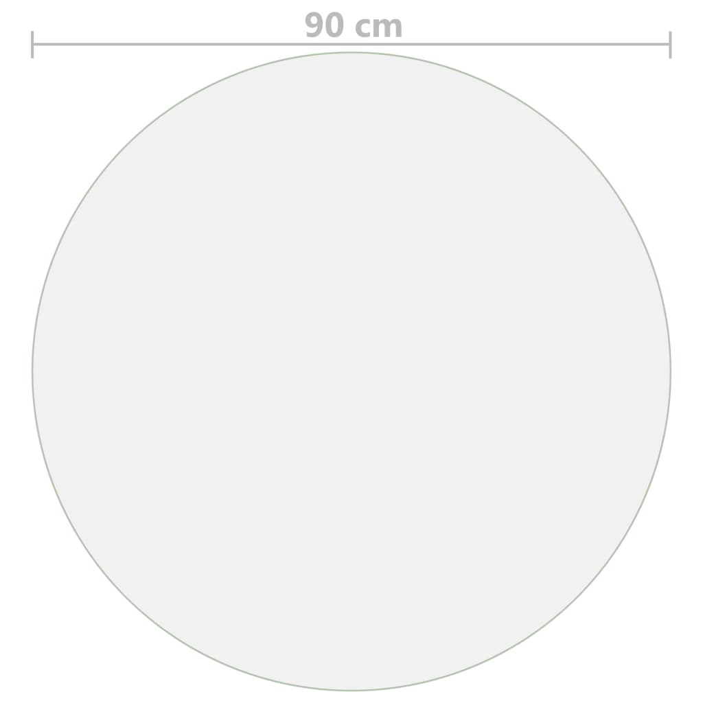 Stalo apsauga, permatoma, 90cm skersmens, 2mm, PVC - Namų Idėja