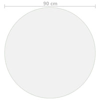 Stalo apsauga, permatoma, 90cm skersmens, 2mm, PVC - Namų Idėja