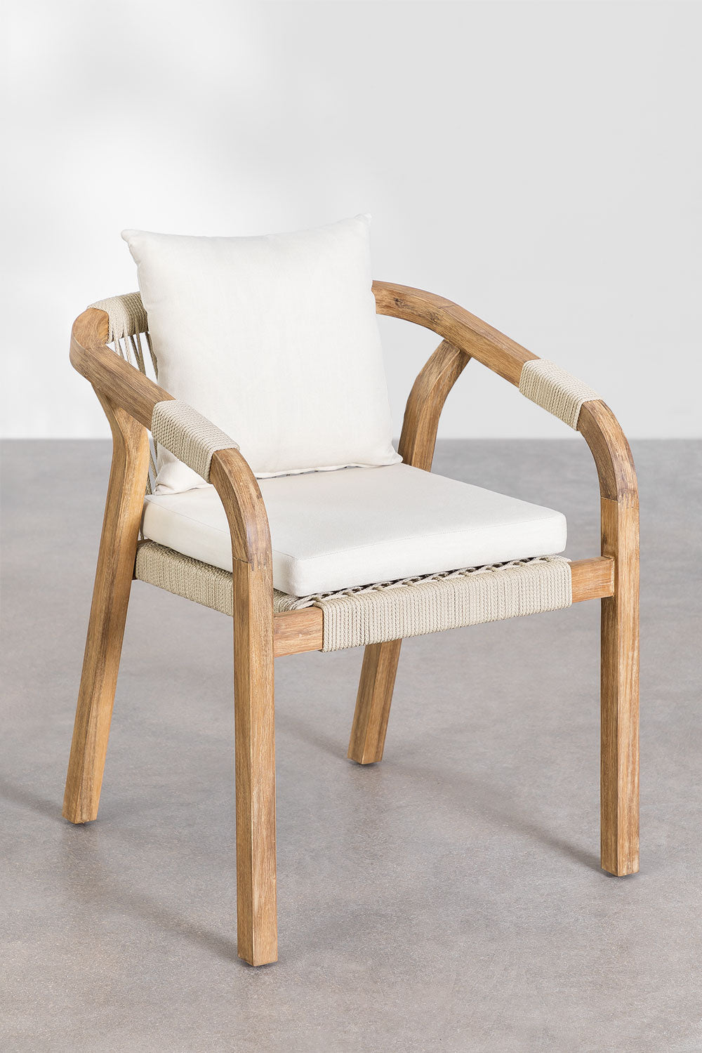 Galds un 10 krēslu komplekts TERIUNO 260x100 cm, akācijas koks
