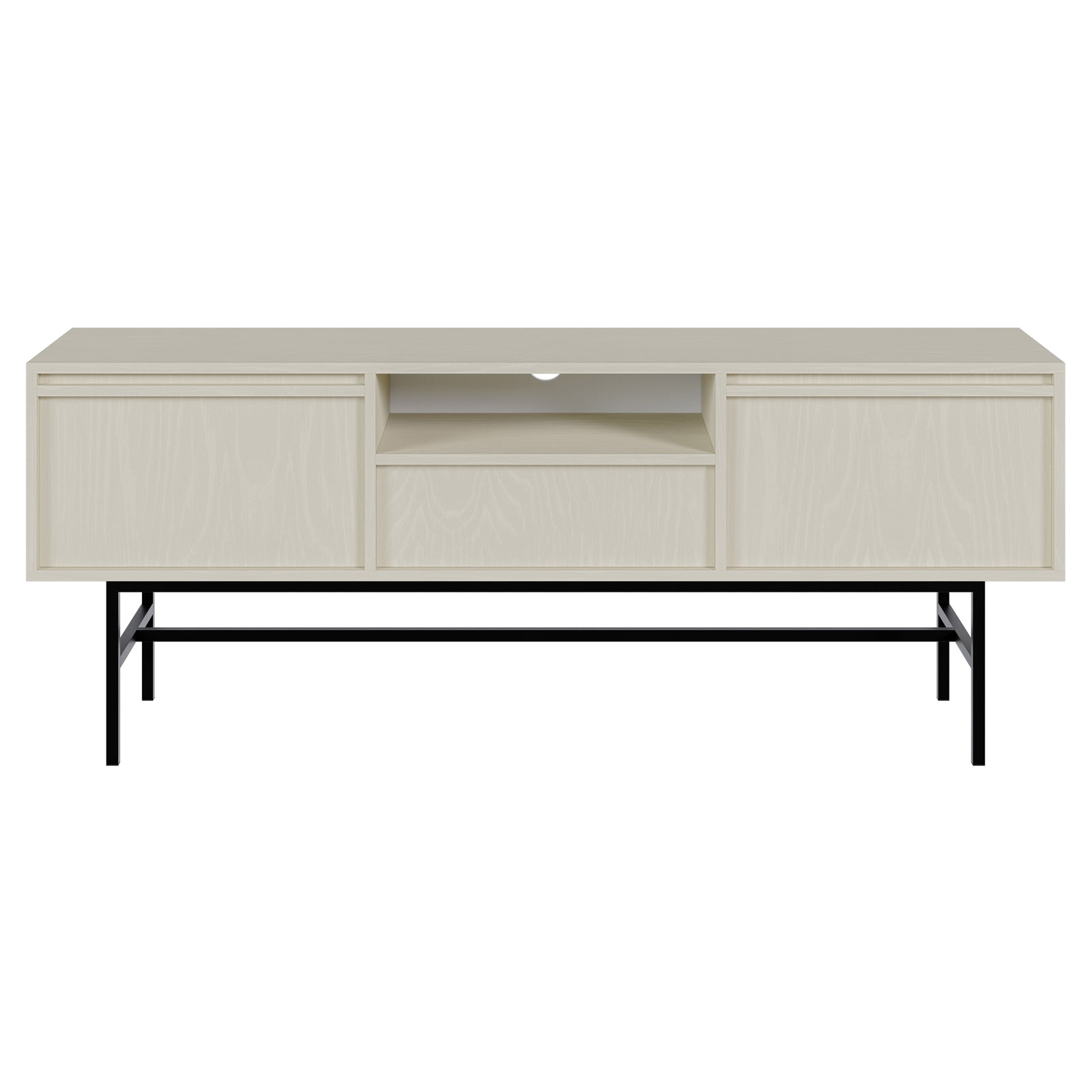 TV staliukas EVO, smėlinė, su rėmu, 154 cm