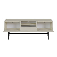 TV staliukas EVO, smėlinė, su rėmu, 154 cm