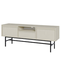 TV staliukas EVO, smėlinė, su rėmu, 154 cm