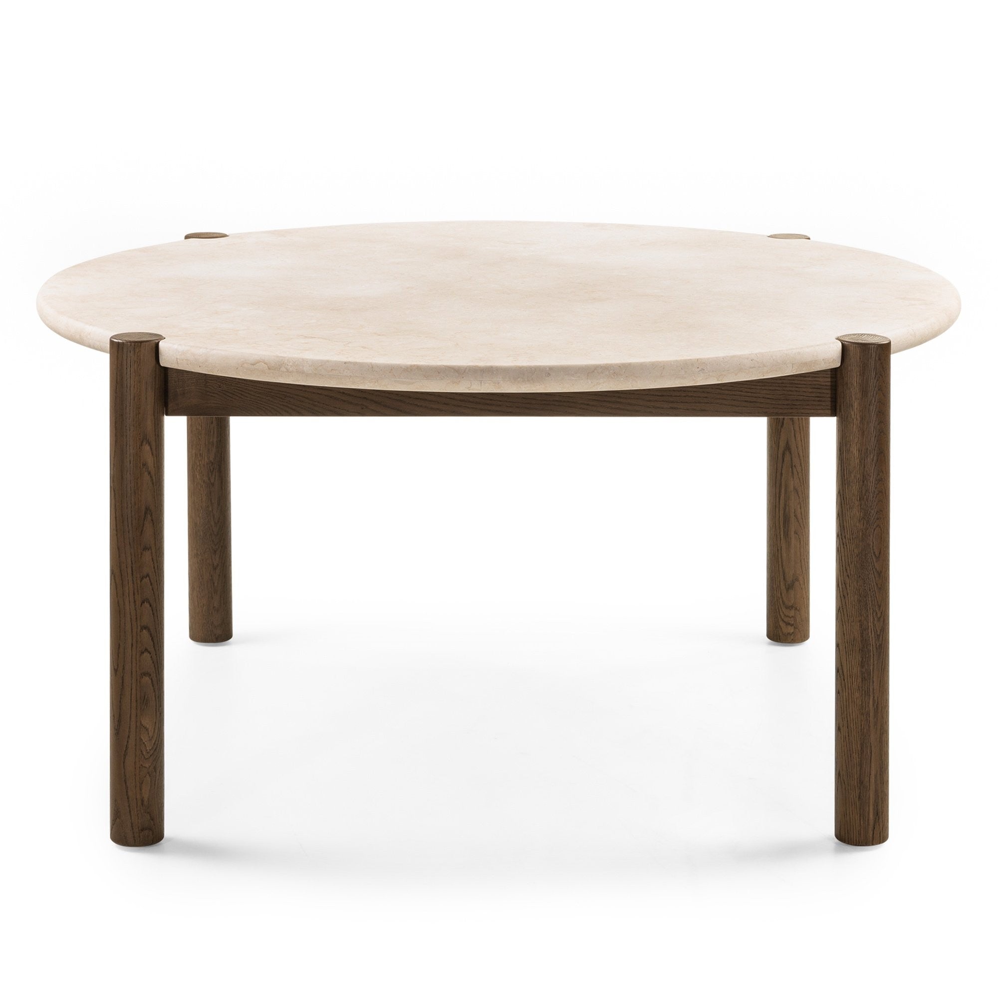 Dining table CARENE, marble/dark oak, 150 cm