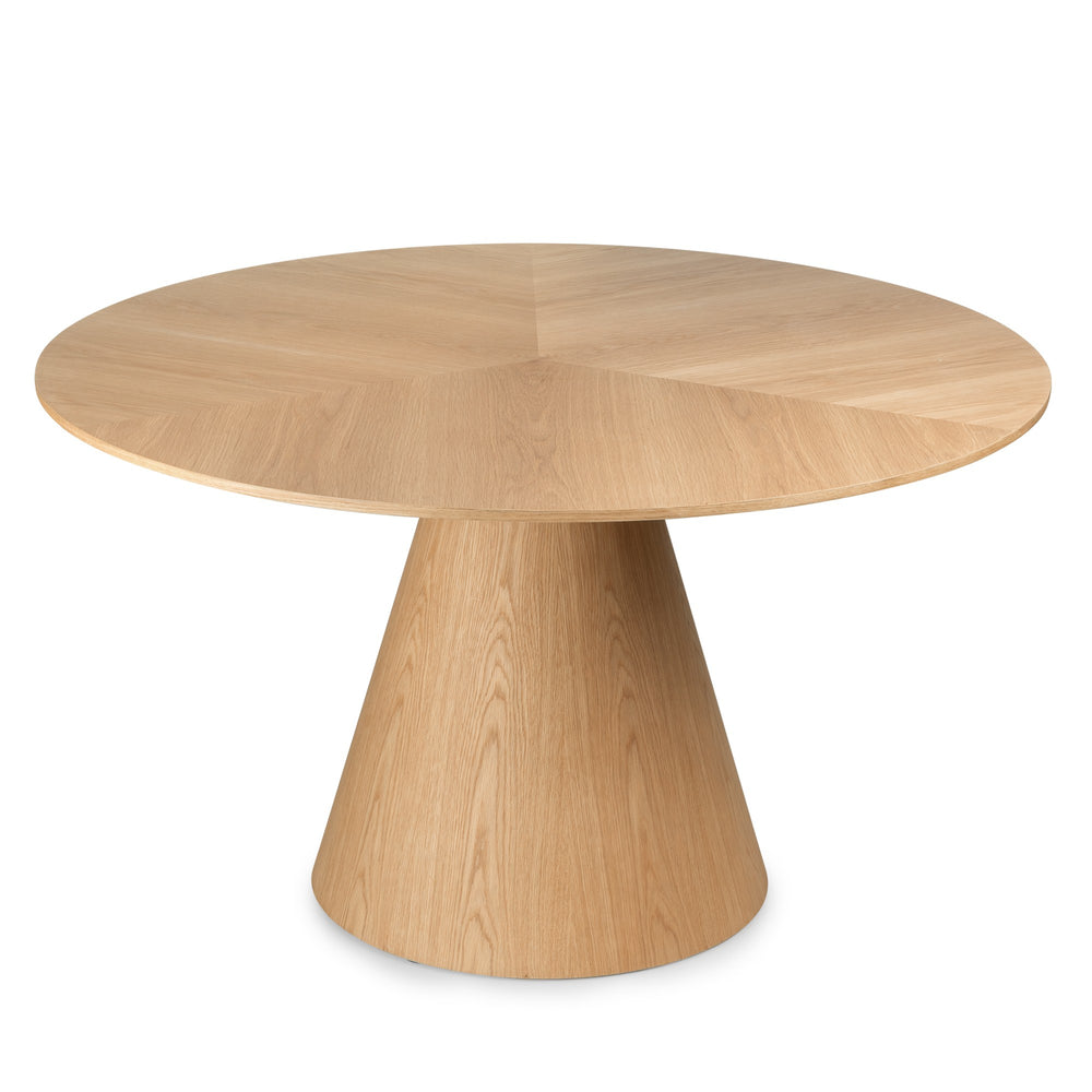 Dining table HAVRE, oak veneer, 137 cm