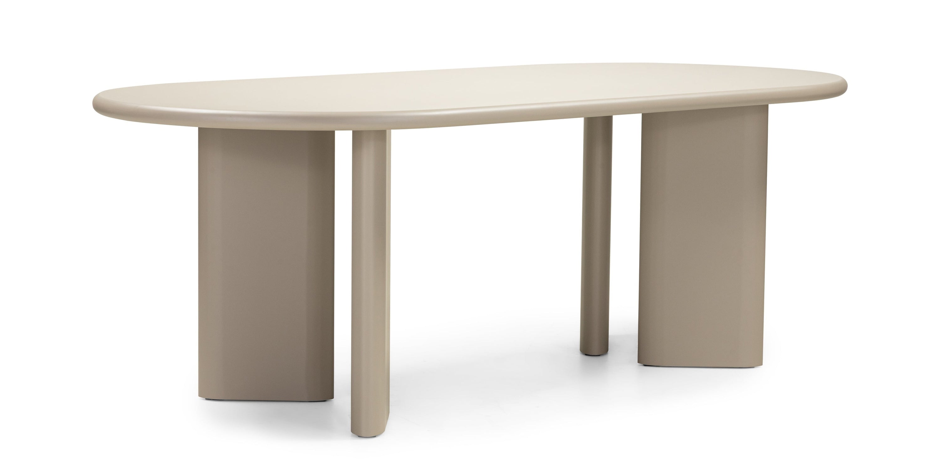 LAMOUR oval dining table, dark beige, 220 cm